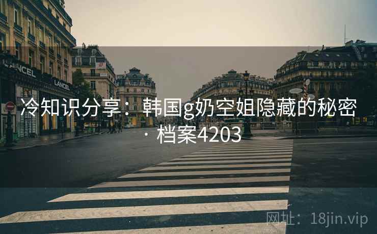 冷知识分享：韩国g奶空姐隐藏的秘密 · 档案4203