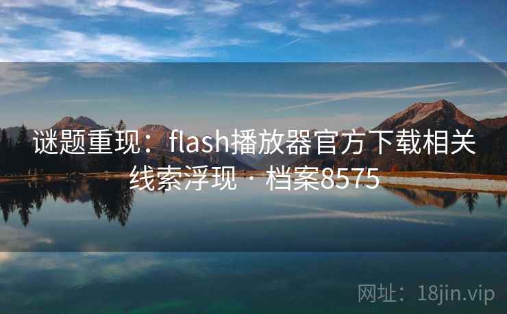 谜题重现：flash播放器官方下载相关线索浮现 · 档案8575